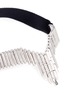Detail View - Click To Enlarge - EDDIE BORGO - 'Twill Baguette' cubic zirconia notched pendant ribbon choker