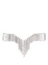 Main View - Click To Enlarge - EDDIE BORGO - 'Twill Baguette' cubic zirconia notched pendant ribbon choker