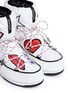 Detail View - Click To Enlarge - MSGM - x Moon Boot® 'Low' embroidered graphic patch boots