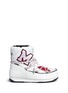 Main View - Click To Enlarge - MSGM - x Moon Boot® 'Low' embroidered graphic patch boots
