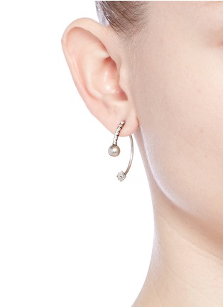 Figure View - Click To Enlarge - DANNIJO - 'Remi' Swarovski crystal jacket earrings