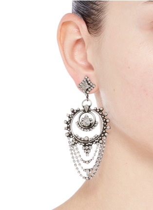 Figure View - Click To Enlarge - DANNIJO - 'Rosalie' Swarovski crystal drop earrings