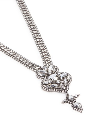 Detail View - Click To Enlarge - DANNIJO - 'Finley' Swarovski crystal pendant necklace