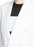 Detail View - Click To Enlarge - NEIL BARRETT - Double breasted twill blazer