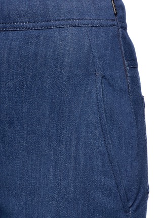 Detail View - Click To Enlarge - NEIL BARRETT - High waist denim pants