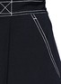 Detail View - Click To Enlarge - ALEXANDER WANG - Mock drawstring pleated twill shorts