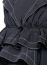 Detail View - Click To Enlarge - ALEXANDER WANG - Drawcord waist tiered ruffle windbreaker dress