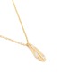 Detail View - Click To Enlarge - PAMELA LOVE - 'Frida' diamond feather pendant 18k gold necklace