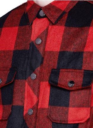 Detail View - Click To Enlarge - HACULLA - 'Punk Work' check plaid flannel jacket