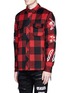 Front View - Click To Enlarge - HACULLA - 'Punk Work' check plaid flannel jacket