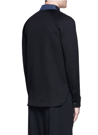 Back View - Click To Enlarge - TIM COPPENS - Contrast collar shirt jacket