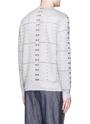 Back View - Click To Enlarge - TIM COPPENS - Eyelet sweatshirt