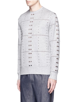 Front View - Click To Enlarge - TIM COPPENS - Eyelet sweatshirt