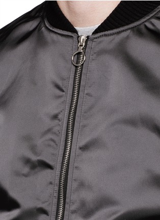 Detail View - Click To Enlarge - TIM COPPENS - Lace-up detail bomber jacket