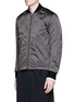 Front View - Click To Enlarge - TIM COPPENS - Lace-up detail bomber jacket