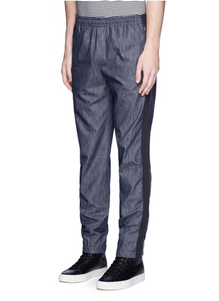 Front View - Click To Enlarge - TIM COPPENS - Mix fabric jogging pants