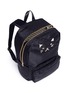  - 73115 - Strass cat face nylon backpack