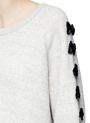 Detail View - Click To Enlarge - 73115 - Ribbon appliqué cotton sweatshirt