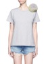 Main View - Click To Enlarge - 73115 - Fur pom pom jersey T-shirt