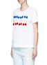 Front View - Click To Enlarge - 73115 - Ribbon appliqué jersey T-shirt