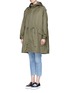 Front View - Click To Enlarge - 73115 - 'JE T'ADORE' strass and star embellished parka