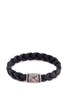 Main View - Click To Enlarge - JOHN HARDY - Sapphire silver braided leather bracelet