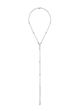 Main View - Click To Enlarge - EDDIE BORGO - 'Voyager' beaded cubic zirconia lariat necklace