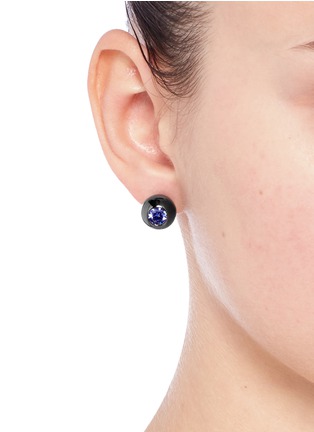 Figure View - Click To Enlarge - EDDIE BORGO - 'Voyager' cubic zirconia stud earrings