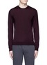 Main View - Click To Enlarge - ARMANI COLLEZIONI - Wool crew neck sweater