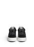 Front View - Click To Enlarge - KENZO - Leather trim velvet platform sneakers