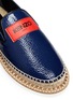 Detail View - Click To Enlarge - KENZO - 'Kasual' embossed logo patent leather espadrilles