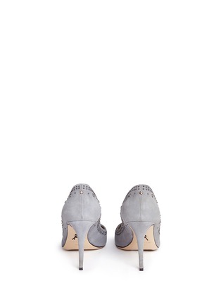 Back View - Click To Enlarge - PAUL ANDREW - 'Manhattan' stud suede pumps