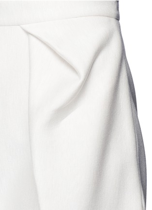 Detail View - Click To Enlarge - DELPOZO - Pleat bonded jersey pants