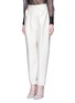 Front View - Click To Enlarge - DELPOZO - Pleat bonded jersey pants