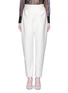 Main View - Click To Enlarge - DELPOZO - Pleat bonded jersey pants