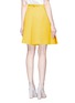 Back View - Click To Enlarge - DELPOZO - Virgin wool crepe shorts