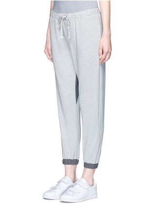 Front View - Click To Enlarge - THE UPSIDE - 'Recovery Trackie' colourblock drawstring track pants