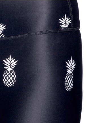 Detail View - Click To Enlarge - THE UPSIDE - 'Pineapple' print performance leggings