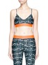 Main View - Click To Enlarge - THE UPSIDE - 'Jungle Shibori Andie' sports bra top
