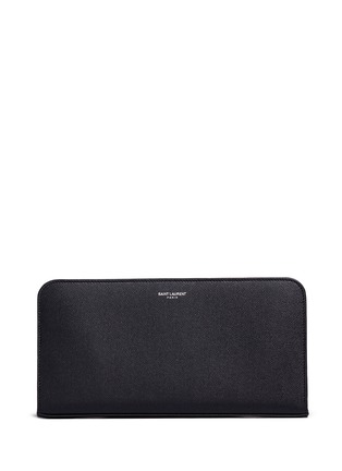 Main View - Click To Enlarge - SAINT LAURENT - Pebble leather continental wallet