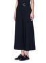 Front View - Click To Enlarge - PROENZA SCHOULER - Belted wool culottes