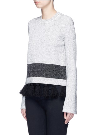 Front View - Click To Enlarge - PROENZA SCHOULER - Fringe tassel knit sweater