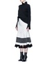 Figure View - Click To Enlarge - PROENZA SCHOULER - Fringe tassel knit flared skirt