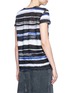 Back View - Click To Enlarge - PROENZA SCHOULER - Stripe print tissue jersey cotton T-shirt