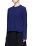 Front View - Click To Enlarge - PROENZA SCHOULER - Side sash tie wool-cashmere sweater