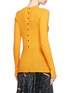 Back View - Click To Enlarge - PROENZA SCHOULER - 'Ultrafine' button back rib knit wool sweater