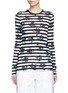 Main View - Click To Enlarge - PROENZA SCHOULER - Floral stripe long sleeve cotton T-shirt