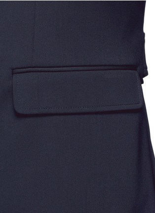 Detail View - Click To Enlarge - NEIL BARRETT - Virgin wool blend twill oversize sleeveless jacket