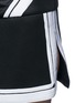 Detail View - Click To Enlarge - NEIL BARRETT - Contrast stripe tech mesh skirt
