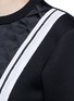 Detail View - Click To Enlarge - NEIL BARRETT - Contrast stripe bonded jersey sweatshirt